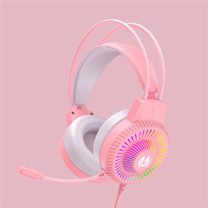 Новые наушники с RGB-подсветкой, игровая гарнитура, проводные наушники для компьютера, ноутбука