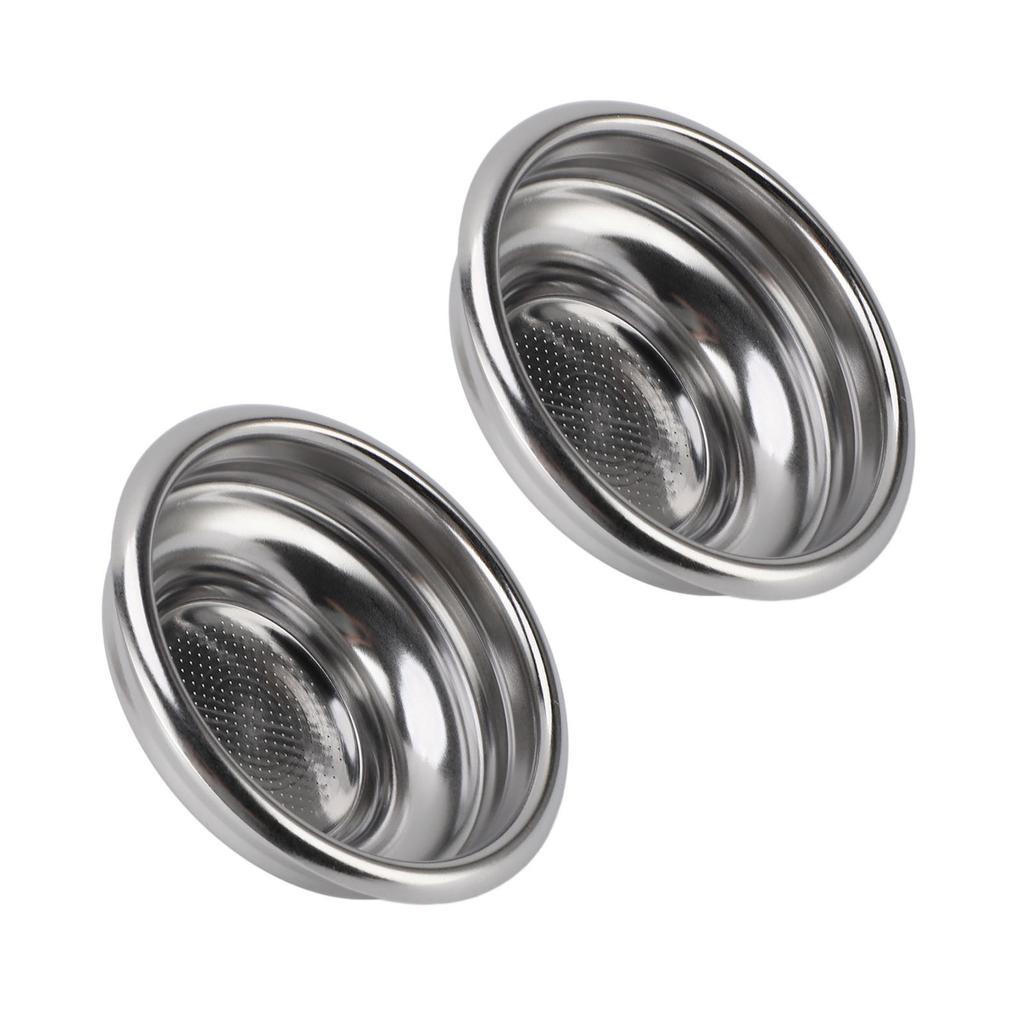 2 шт. Корзина фильтра для портафильтра из нержавеющей стали 1 чашка Корзина для портафильтра для кофе для портафильтра 58 мм