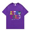 AstroWorld Tour Oversized T Shirt Men Cotton Letter Print T Shirts Hip Hop Streetwear Kanye West ASTROWORLD Tshirt