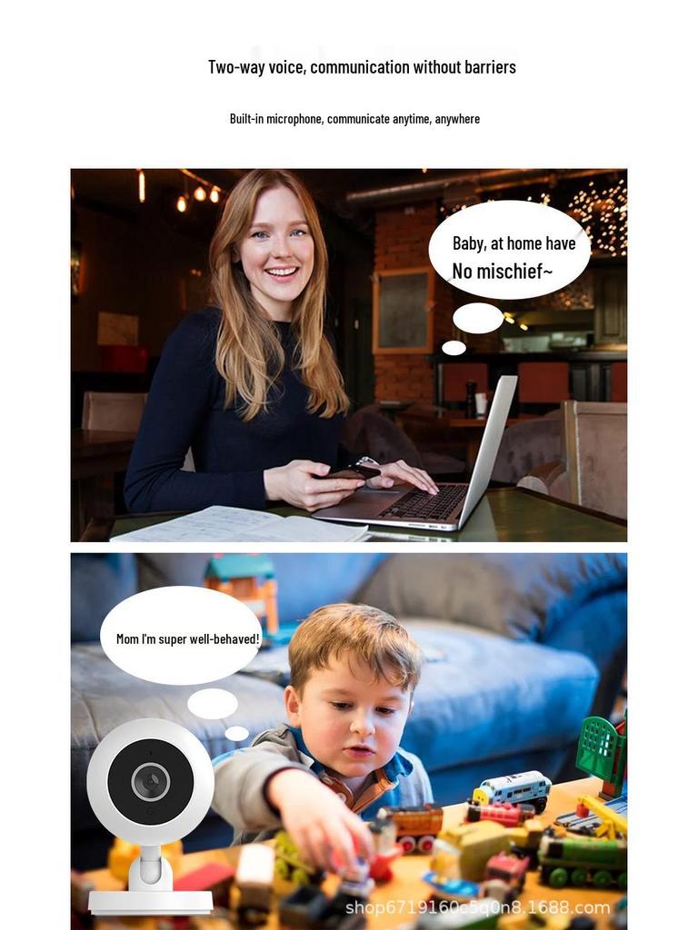 Внутренняя умная WiFi-камера Spot Monitor с HD инфракрасным ночным видением