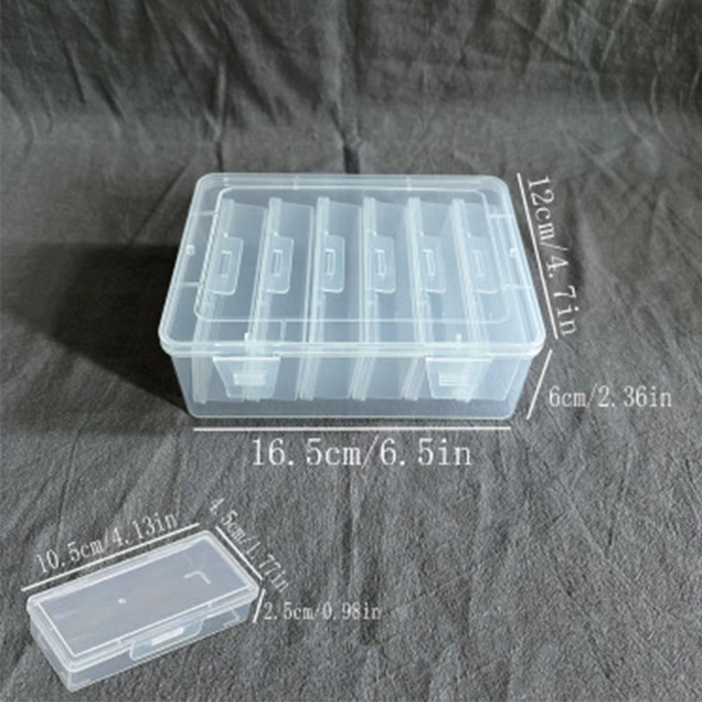 Clear Clear Storage Box Plastic Craft & Sewing Supplies Container Organizer Case Home Storage