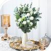 30/60/120 шт. Искусственные стебли листьев эвкалипта оптом 3 вида вперемешку Букеты эвкалипта 'Серебряный доллар' Свадебный цветочный домашний декор