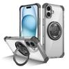 KEYSION Прозрачный противоударный чехол HD MagSafe для iPhone 16 Pro Max 16 Plus с вращающимся на 360 ° магнитным кольцом-подставкой для телефона