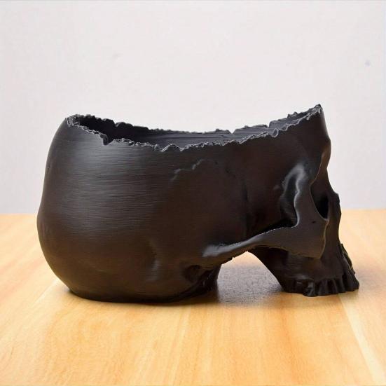 Юшенг Череп Цветочный горшок Подвесной Череп человека Кашпо Хэллоуин Конфетница Готический Плантатор для суккулентов Декор для дома и улицы