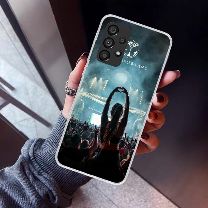 Music Festival Tomorrowlands Phone Case For Samsung Galaxy A12 A52S A42 A32 A22 A51 A50 Note 20 Ultra 10 S10 Plus A71 A70 A31 A3