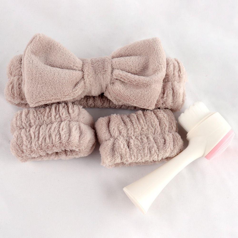 24 шт./Набор Инструменты Красоты для Девочек Веганский Набор Макияжа Нескользящая Повязка на Голову Повязка на Голову для Умывания Лица Умывание Лица