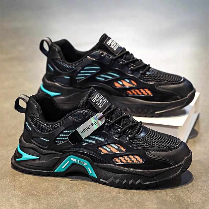 High-top new autumn thick-soled inner height increase casual running sports basketball dad trendy shoes