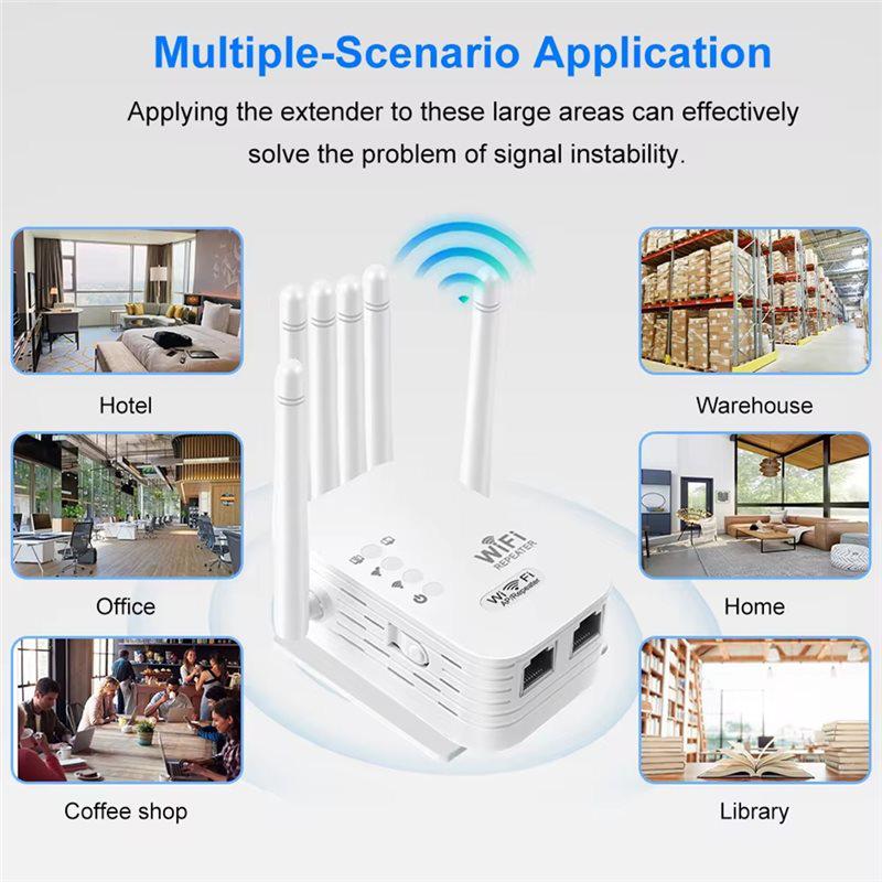 Двухсетевой интерфейс Wi-Fi 6 Повторитель Усилитель Сигнала Роутер 300 Мбит/с Усилитель Сигнала Усилитель Сотовой Связи