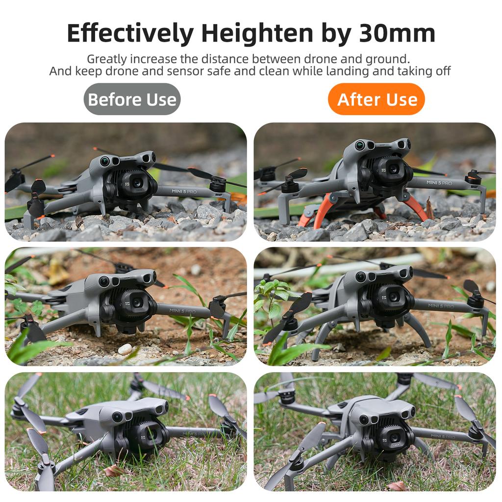 Landing Gear for DJI MINI 5 PRO Drone Expanded Feet Increased Height Leg Bracket Drone Landing Protector Accessories