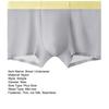 Men Boxer Underwear Elastic Mid-Waist Design Breathable Comfortable Shorts Briefs Ice Silk
