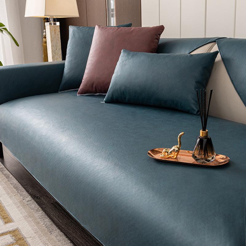 Летняя подушка для дивана в стиле легкой роскоши, универсальная современная ткань, водонепроницаемая и нескользящая пеленка, подходит для всех сезонов