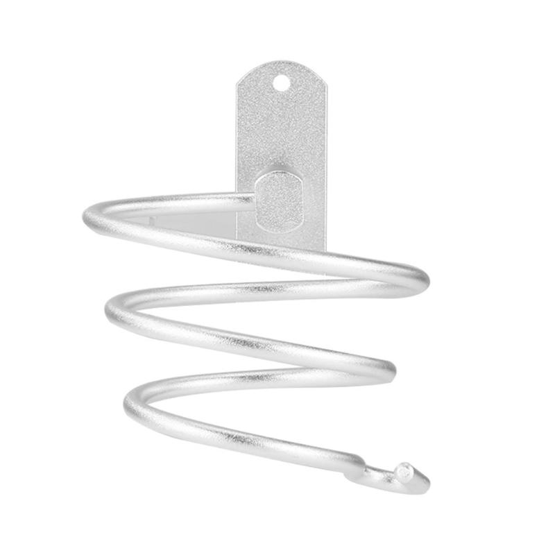 Wall Mounted Hair Dryer Holder Rack Bathroom Space Aluminum Shelf Storage Organizer Hairdryer Holder Bracket Bathroom Shelves