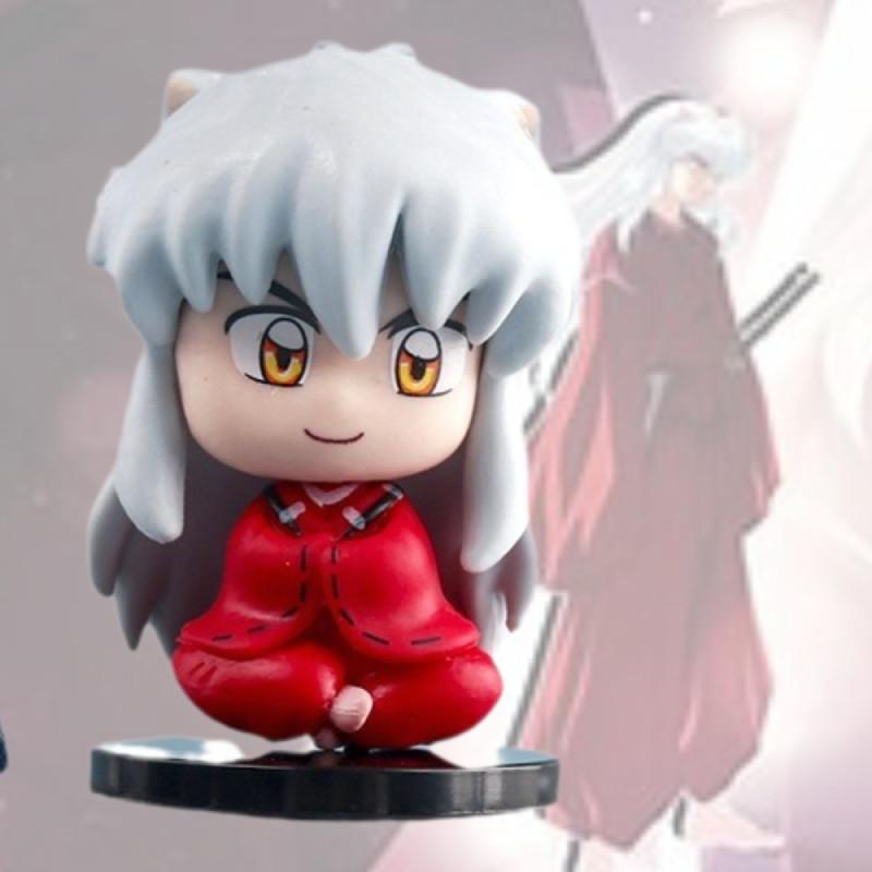 Cartoon Anime Inuyasha Sesshomaru Pvc Figurine Collectible Mini Toy Ornament