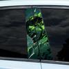 1pc/2pcs Green Film Characters Anime Car B-pillar Stickers Auto Cover Scratches Waterproof Sunscreen Vinyl Decals Decoration