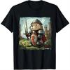 Funny Kawaii Gift Armored Otter Warrior T-Shirt Adventure Awaits Anime Clothes Shirts for Women Y2k Clothes Kawaii Clothes