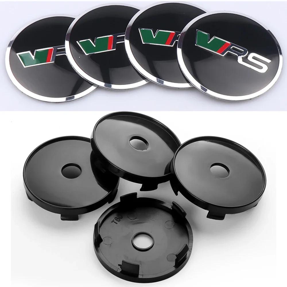 Car Sticker 2025 New 4pcs 56/60mm Car Wheel Center Cover Hub Cap Badge Replacement Sticker for Skoda VRS VII Rapid Fabia Octavia