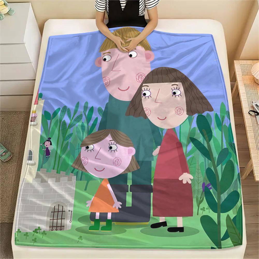 Ben and Holly Flannel Blanket, High quality Comfortable for All Seasons, Home Decor, Warmth and Comfort