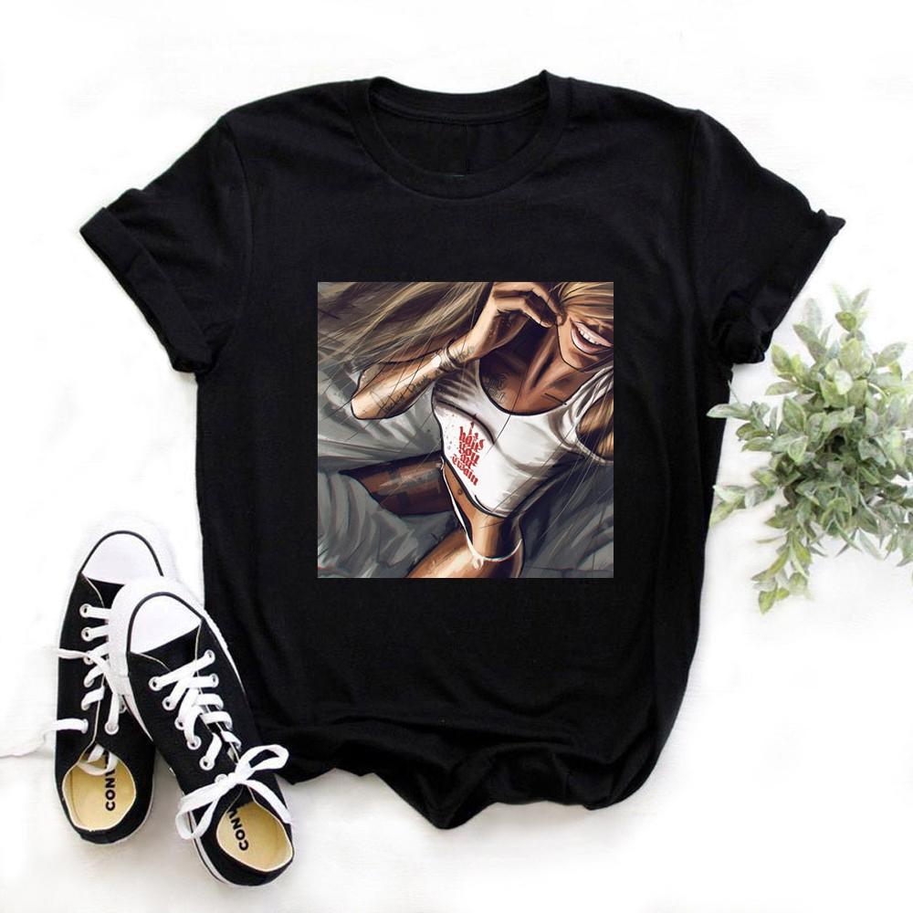 Women Black Cotton T Shirt Summer Short Sleeve Harajuku Tshirt Girl S T Shirts Black