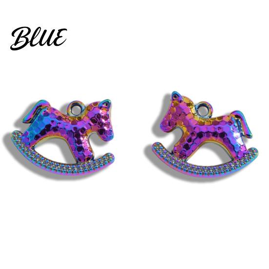 Horse Jewelry Charm 5Pcs Zinc Alloy Metal Electroplating Decoration Accessories