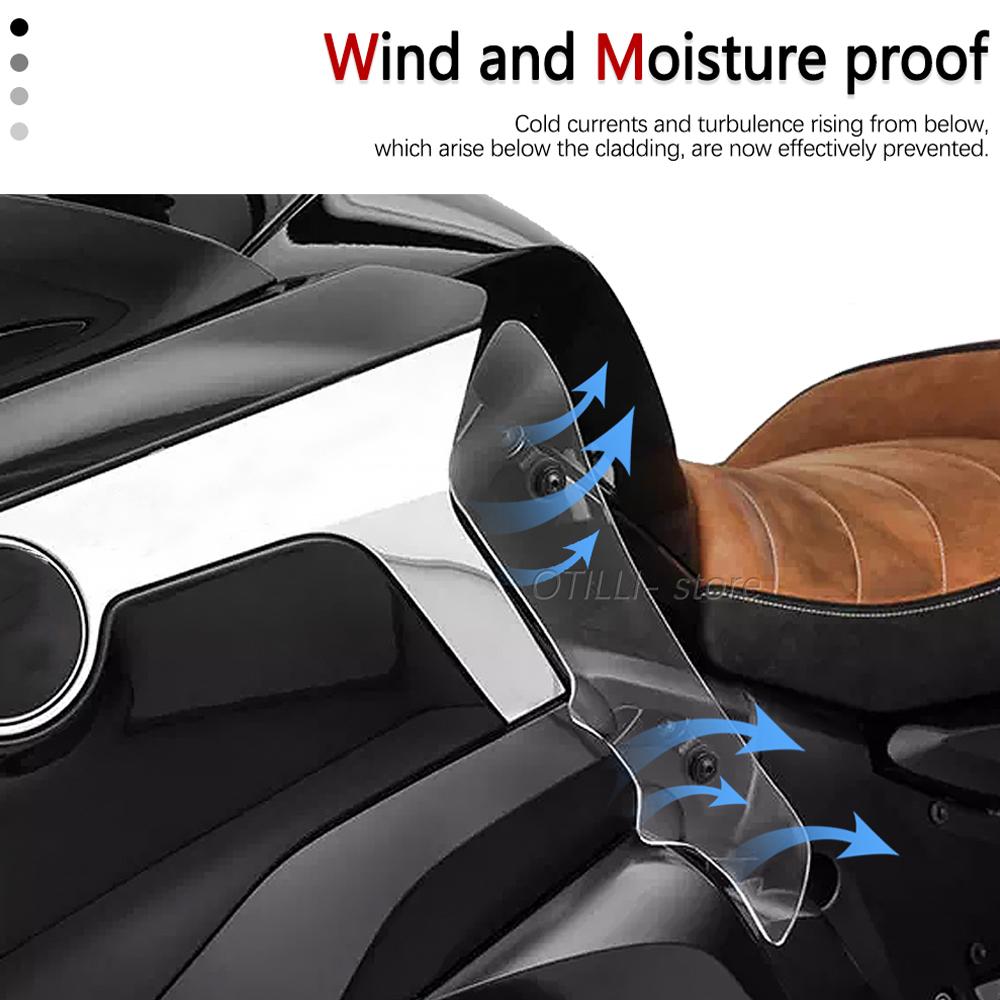 K 1600 GTL K1600 B Мотоцикл Боковые спойлеры Дефлекторы ветра Для BMW K1600B K1600GTL Удлинители ветрового стекла Боковые панели Защита ног