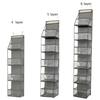 Hanging bag wall-mounted multi-layer dormitory storage multifunctional clothing toy storage hanging bag behind the door