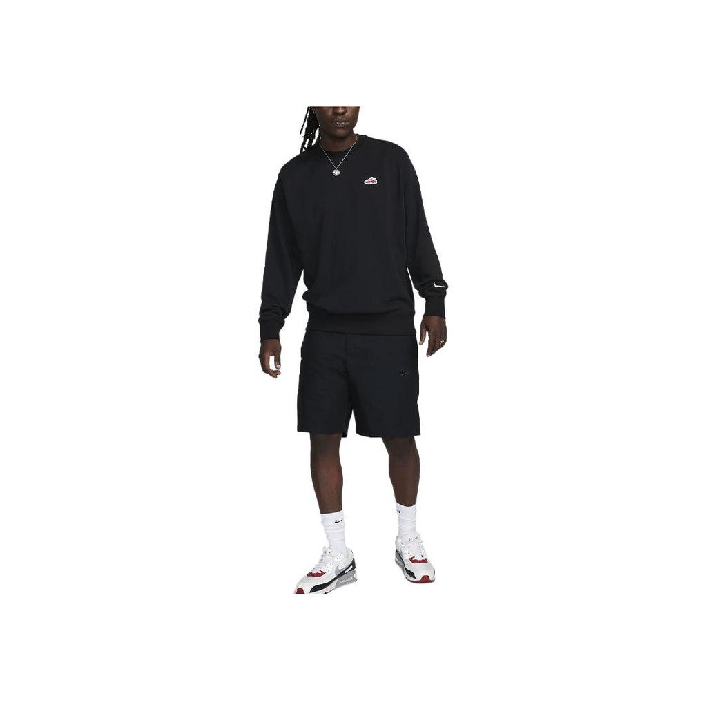 Nike Толстовка с вышитым логотипом, мужская толстовка, черная FZ5202-010