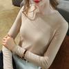 Modal T-shirt Women's Spring and Autumn New Round Neck Thin Long-sleeved Bottoming Shirt Solid Color Elastic Inner Top