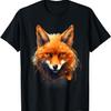 Лиса Дикая природа Красочный портрет Природа Искусство Любители животных Футболка
