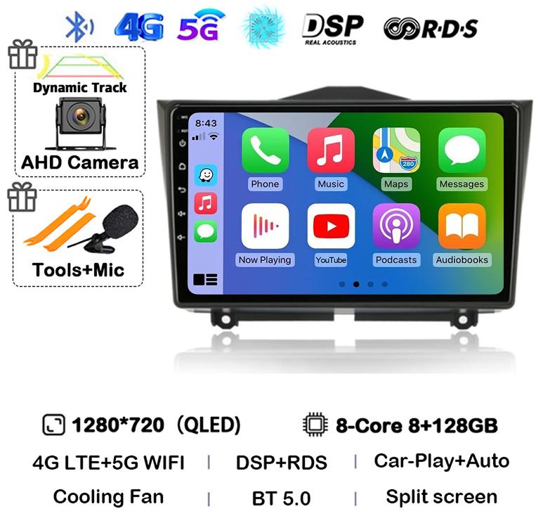 Android 14 Carplay Автомагнитола для LADA BA3 Granta Cross 2018 2019 GPS Навигация Мультимедиа Видео Плеер Стерео 2 Din DVD 4G