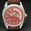 VINTAGE REFURBISHED SEIKO 5 AUTOMATIC 6309A JAPAN MENS RED DIAL WATCH a440747-4 Sk-a440747