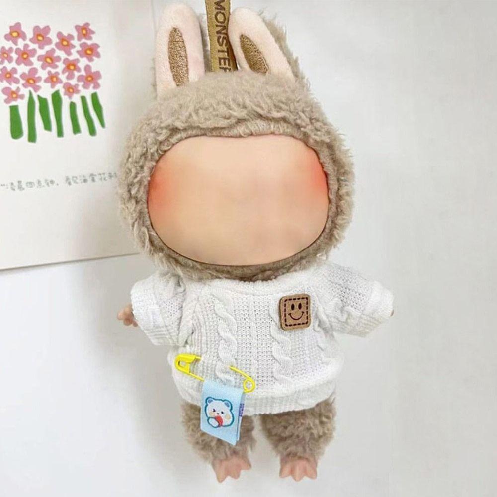 Cos Подарок Кукольная одежда Labubu Time To Chill Наполненный свитер Labubu Мини-худи Для куклы Labubu 17 см