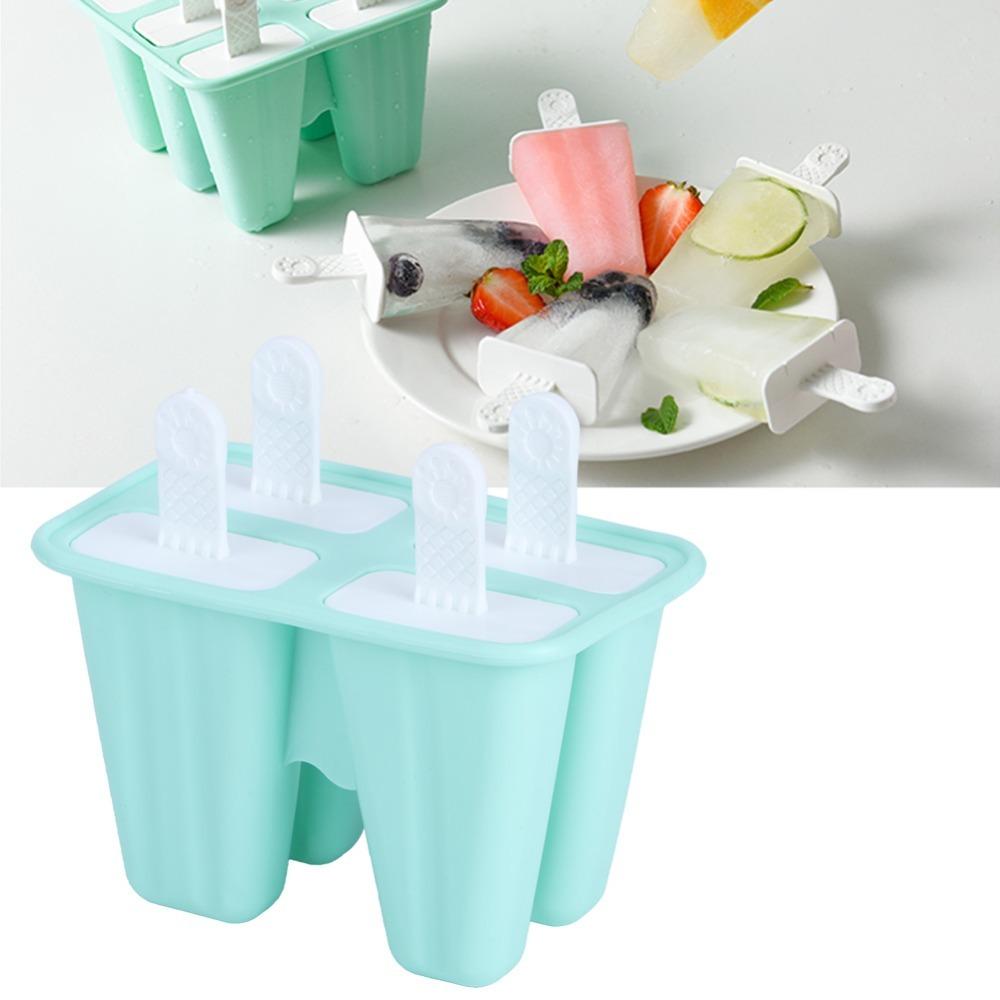 Mint Green Ice Cream Mould Reusable Popsicle Mold Durable Ice Cream Mold Hot Summer