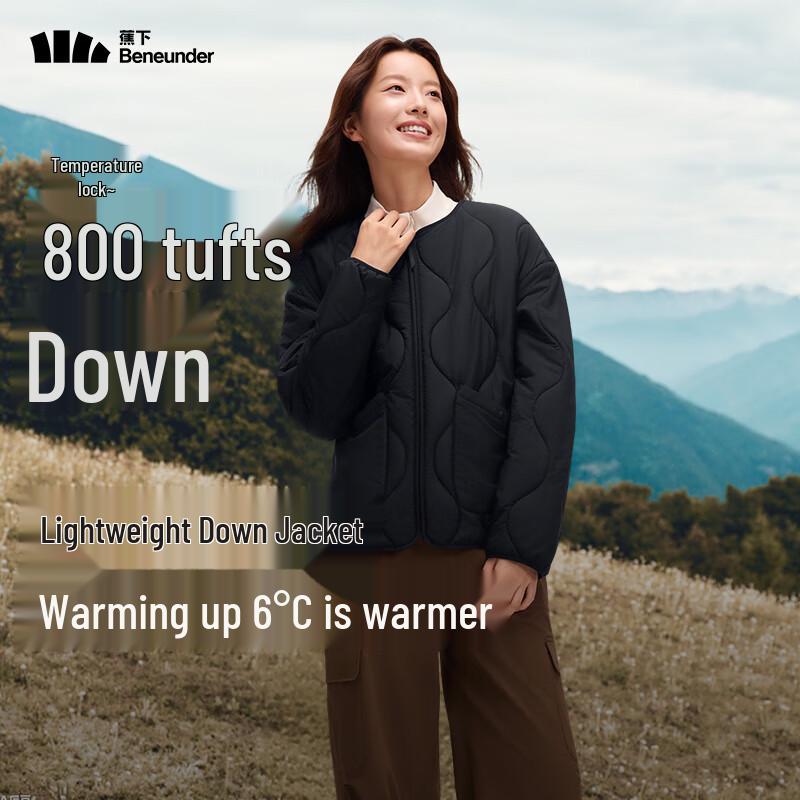 beneunder Женская куртка CL002 Air Fleece с круглым вырезом и утеплителем