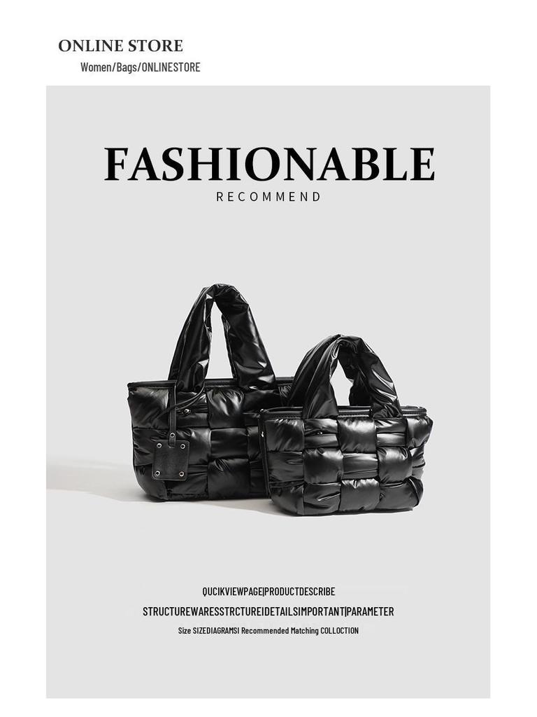 2024 Гуанчжоу Плетёная Сумка Кроссбоди и Тоут: Высококачественная женская модная сумка