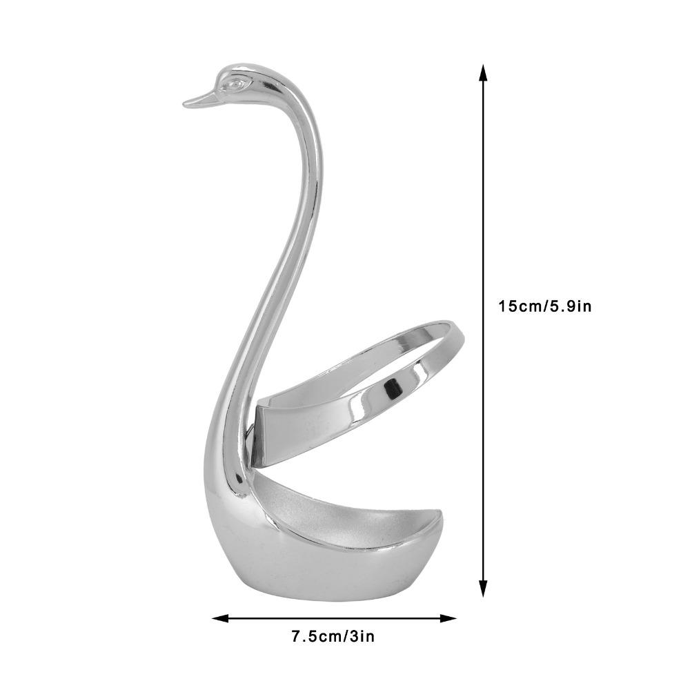 Exquisite Tabletop Organizer Swan Modeling Storage Stand Multi Purpose Artistic Rack Wedding