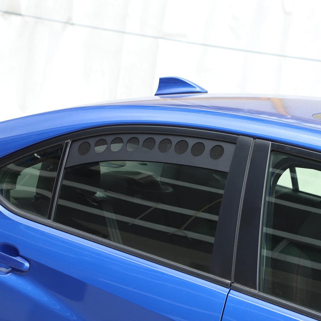 Compatible with Subaru WRX Rear Door Window Rear Door Window Glass Decorative Window Cover Rear Door Glass Trim Protective Custom Exterior Aluminum