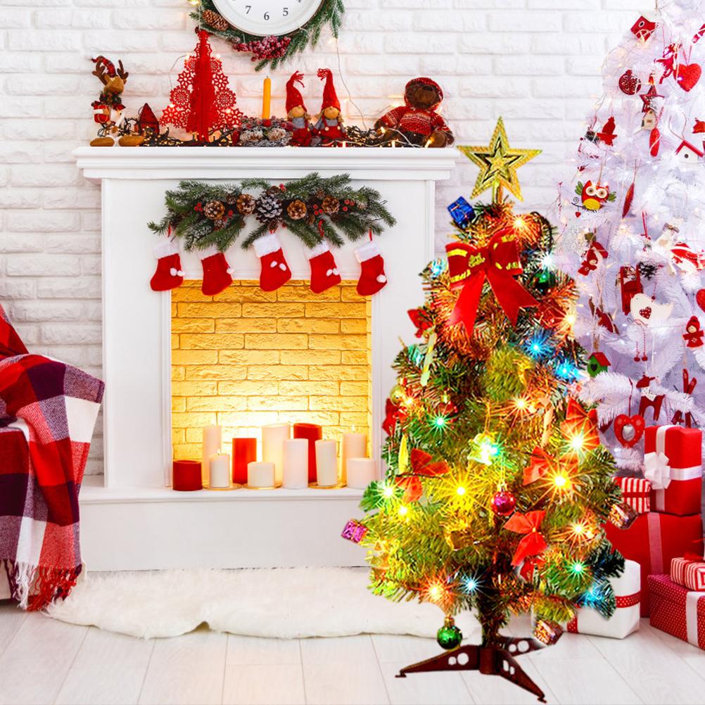 45cm LED Mini Christmas Tree Ornaments Tabletop Artificial Christmas Tree LED String Light
