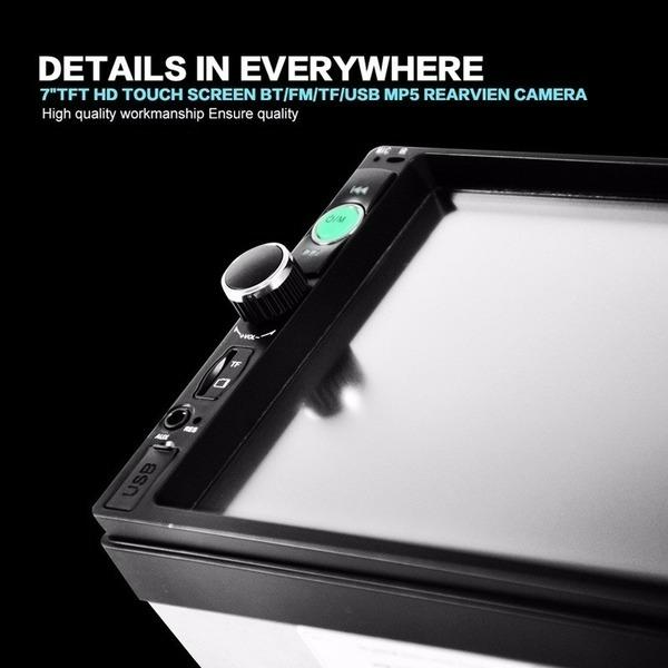 2 Din Автомобильный мультимедийный плеер Аудио Стерео Радио 7 \ HD MP5 Сенсорный экран Цифровой дисплей Bluetooth USB FM Авторадио