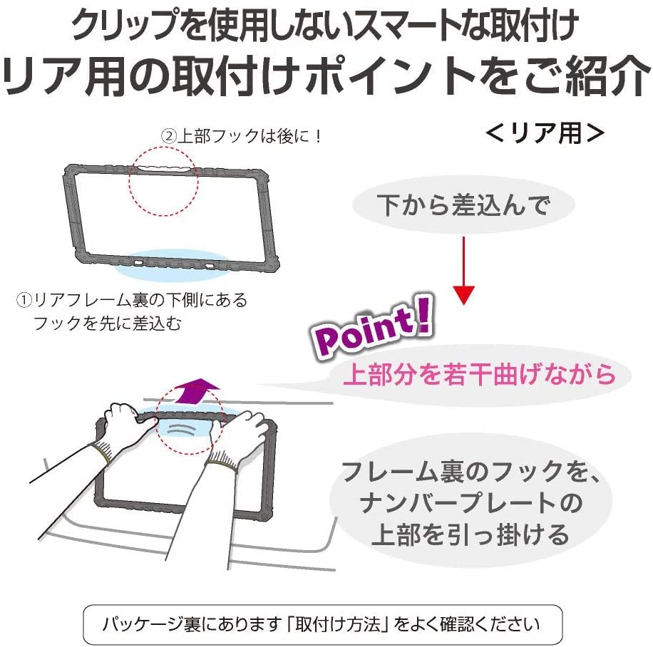 Seiko Sangyo Exea EX-209 License Plate Frame, Car External Supplies, License Plate Base, Toughness Frame