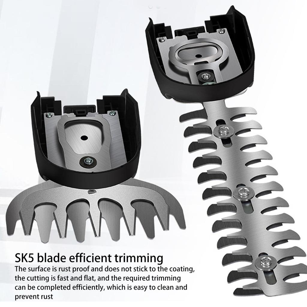 Беспроводные ножницы для травы Перезаряжаемый ручной триммер для кустов Электрический триммер для живой изгороди Электрический триммер для кустов Комплект лезвий