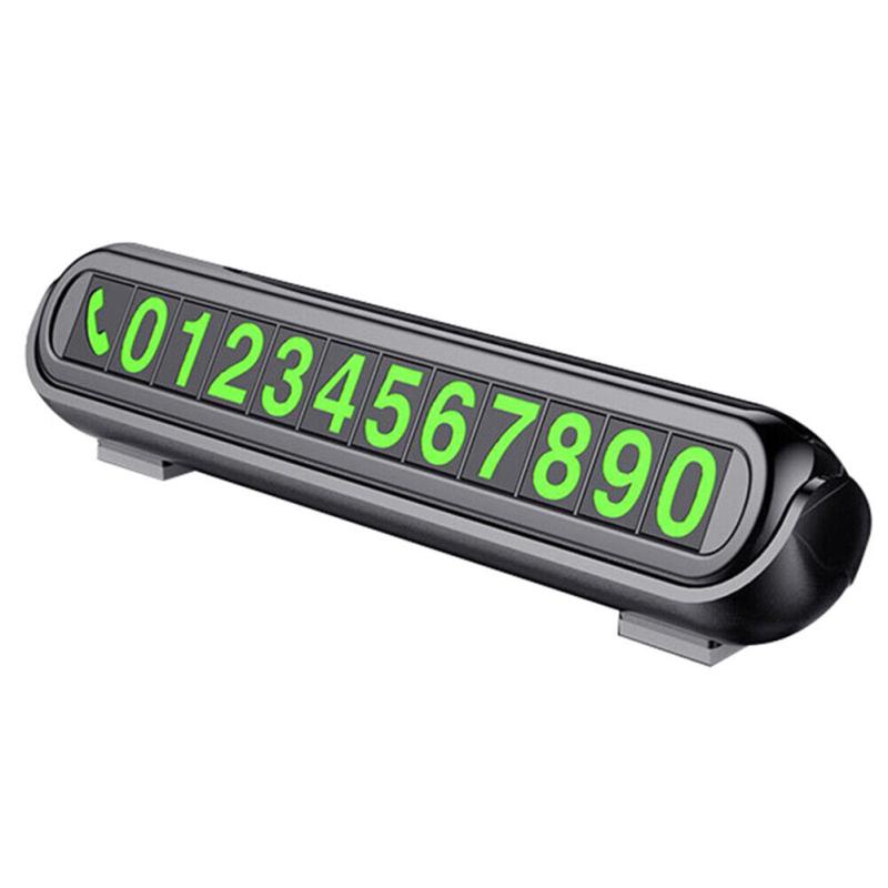 Светящаяся автомобильная временная парковочная карта, Стайлинг, номер телефона, карточная табличка, ароматерапия, автоинтерьер