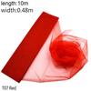 New 5/10m Tulle Wedding Organza Roll Sheer Crystal Organza Fabric for Wedding Decoration Mariage Yarn Birthday Event Party Suppl