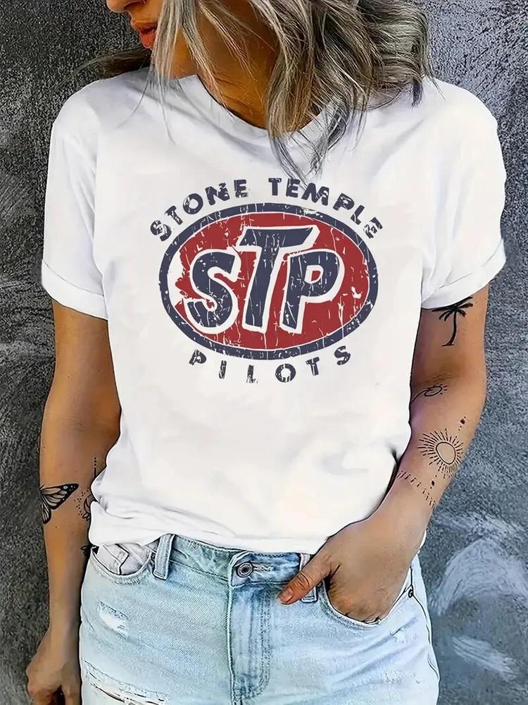 Унисекс футболка с графическим принтом Stone Temple Pilots Размер S-4XL Унисекс футболка
