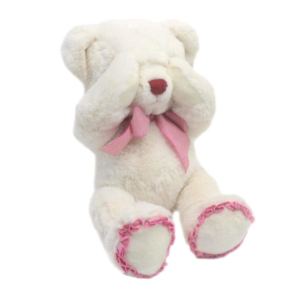 Сними Мишку Пикабу, Маленький, Плюшевая игрушка цвета слоновой кости с музыкальной шкатулкой