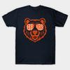 Мужская черная футболка с принтом Маскот команды Chicago Bears Чирлидинг M5287 Печать на трансферной бумаге без вырезания Хлопковая футболка