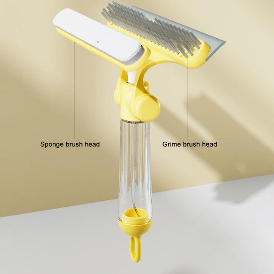 Скребок для мытья стекол 3-в-1 с распылителем, эргономичной ручкой, профессиональный скребок для чистки, набор скребков для окон