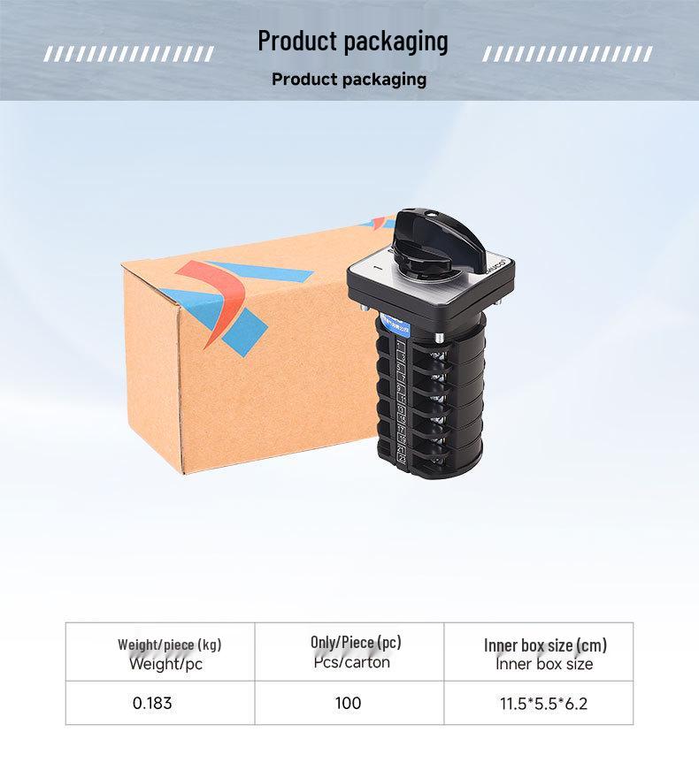 Zhuochao LW8-10/D606.6 Three-Speed Six-Position Universal Changeover Switch