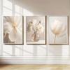 Nordic Beige Peony Flowers Canvas Painting Modern Floral Botanical Posters Aesthetic Wall Art Home Decoration