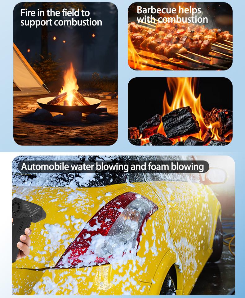 130,000 Rpm High-Speed Turbo Fan Handheld Brushless Fan for Water and Snow Blowing