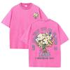 Vintage Black Love Quote Floral T Shirt  Corinthians  Front Back Print Tee